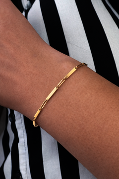 Žluté zlato náramek OBDÉLNÍKY 